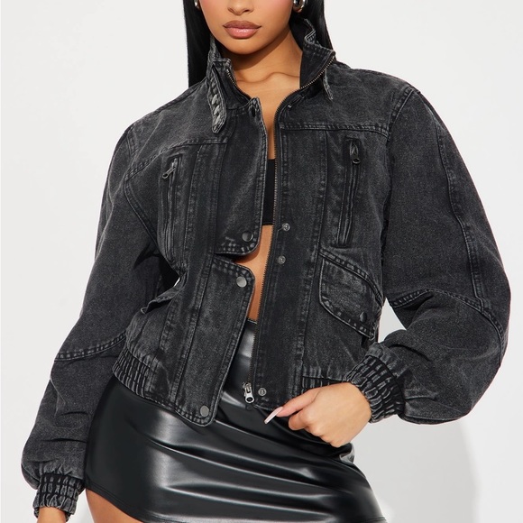 BNWT black denim jacket - Picture 6 of 11